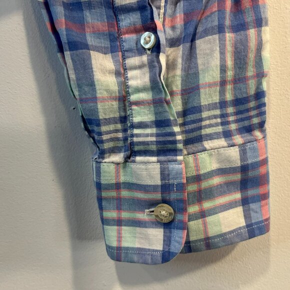 Vineyard Vines Men's Multicolor Plaid Slim Fit Tucker Whale Shirt - Size XXL - Picture 3 of 5